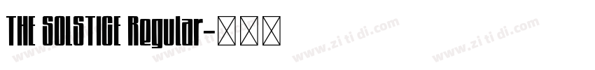 THE SOLSTICE Regular字体转换